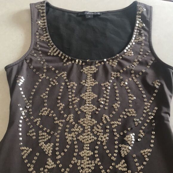 Forever 21 Mini Bodycon Tank Dress Sequins Bling Sexy Women's Medium Stretch - Picture 3 of 8